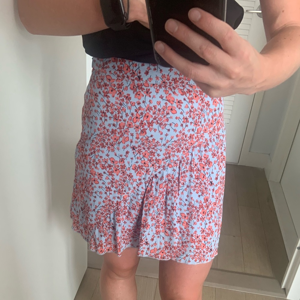 H&M floral printed skirt